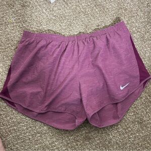 Nike Dri-FIT Purple Running Shorts Women’s XL Elastic Waist Athletic